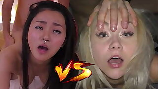 Japanese Fuck Toy VS Czech Cum Dumpster - Who would you like to creampie? - Featuring: Rae Lil Black & Marilyn Sugar